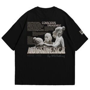 Conscious Engagement - Black Graphic T-Shirt